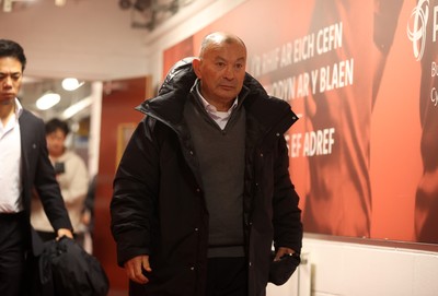 151125 - Wales v Japan - Quilter Nations Series - Japan Head Coach Eddie Jones arrives at the stadium