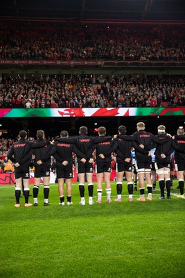 151125 - Wales v Japan - Quilter Nations Series - Wales sing the anthem