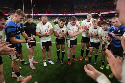 151125 - Wales v Japan - Quilter Nations Series - Wales team huddle