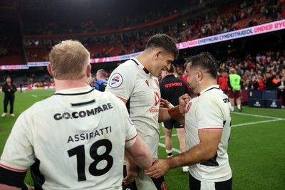 151125 - Wales v Japan - Quilter Nations Series - Dafydd Jenkins and Liam Belcher of Wales 