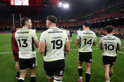 151125 - Wales v Japan - Quilter Nations Series - Back of jerseys