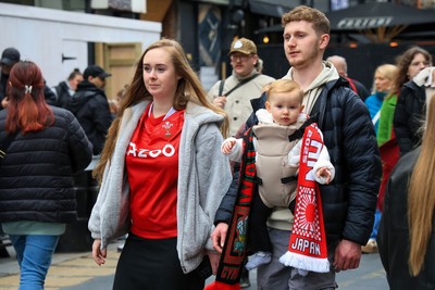 151125 - Wales v Japan - Quilter Nations Series - Wales fans outside the stadium