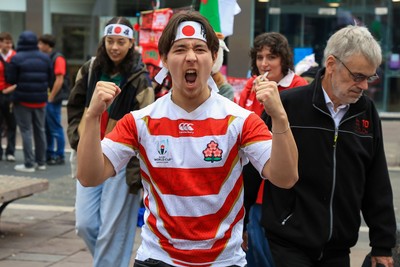 151125 - Wales v Japan - Quilter Nations Series - Japan fans outside the stadium