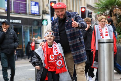 151125 - Wales v Japan - Quilter Nations Series - Wales fans outside the stadium