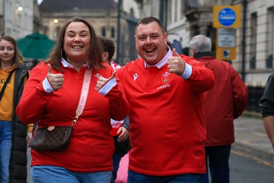 151125 - Wales v Japan - Quilter Nations Series - Wales fans outside the stadium