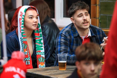 151125 - Wales v Japan - Quilter Nations Series - Wales fans outside the stadium