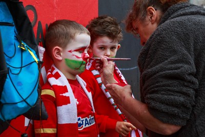 151125 - Wales v Japan - Quilter Nations Series - Wales fans before the match