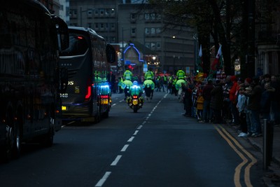 151125 - Wales v Japan - Quilter Nations Series - Japan team bus arrives