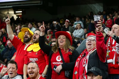 151125 - Wales v Japan - Quilter Nations Series - Wales fans during the match