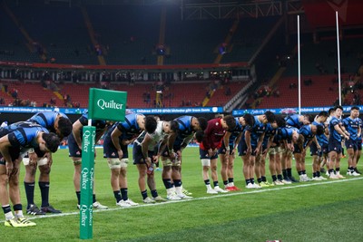 151125 - Wales v Japan - Quilter Nations Series - Japan team bow to the crowd at the end of the match