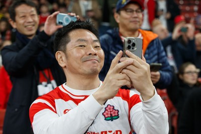 151125 - Wales v Japan - Quilter Nations Series - Japan fans before the match