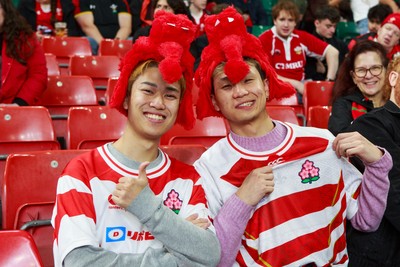 151125 - Wales v Japan - Quilter Nations Series - Japan fans before the match