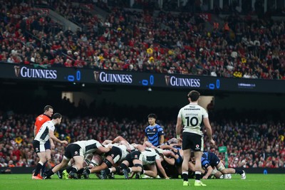 151125 - Wales v Japan - Quilter Nations Series - A scrum