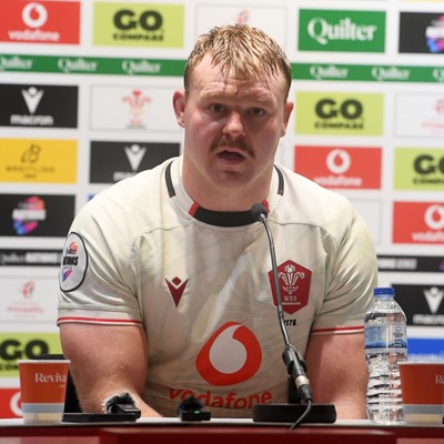 151125 - Wales v Japan - Quilter Nations Series - Dewi Lake of Wales speaks in a press conference at full time