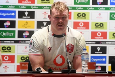 151125 - Wales v Japan - Quilter Nations Series - Dewi Lake of Wales speaks in a press conference at full time