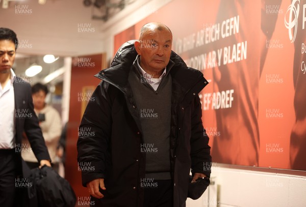 151125 - Wales v Japan - Quilter Nations Series - Japan Head Coach Eddie Jones arrives at the stadium