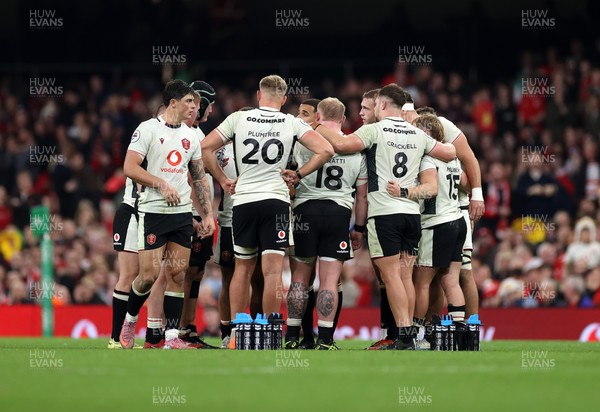 151125 - Wales v Japan - Quilter Nations Series - Wales huddle