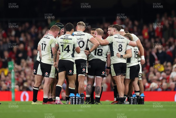151125 - Wales v Japan - Quilter Nations Series - Wales huddle