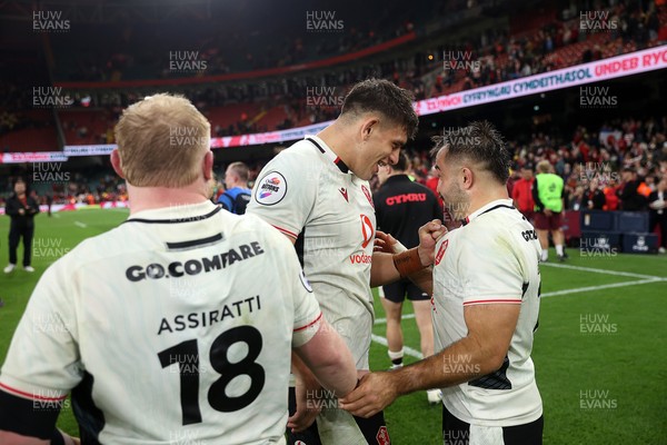 151125 - Wales v Japan - Quilter Nations Series - Dafydd Jenkins and Liam Belcher of Wales 