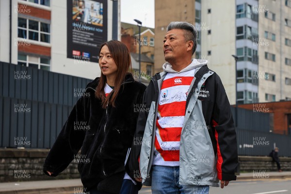 151125 - Wales v Japan - Quilter Nations Series - Japan fans outside the stadium