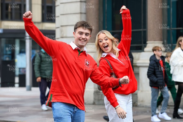 151125 - Wales v Japan - Quilter Nations Series - Wales fans outside the stadium