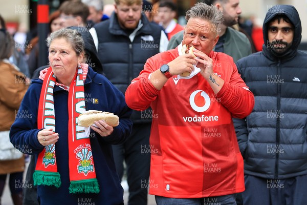 151125 - Wales v Japan - Quilter Nations Series - Wales fans outside the stadium