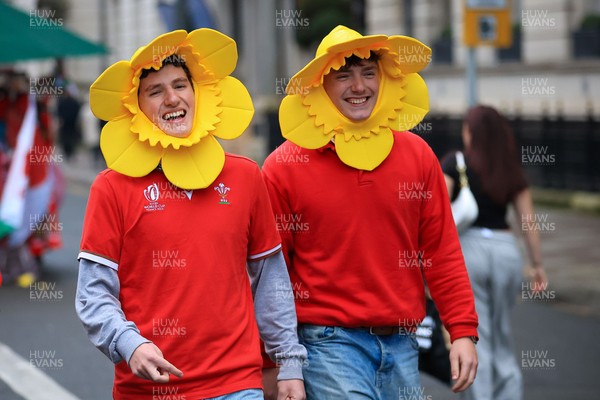 151125 - Wales v Japan - Quilter Nations Series - Wales fans outside the stadium