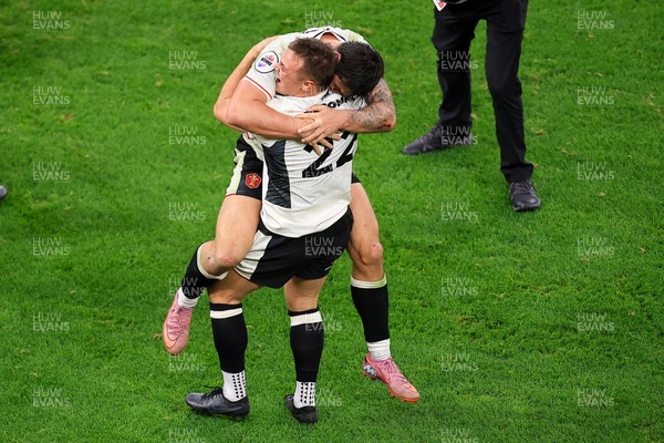 151125 - Wales v Japan - Quilter Nations Series - Jarrod Evans of Wales celebrates winning the game for Wales