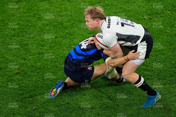 151125 - Wales v Japan - Quilter Nations Series - Blair Murray of Wales is tackled by Kippei Ishida of Japan