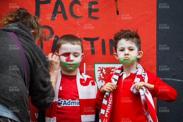 151125 - Wales v Japan - Quilter Nations Series - Wales fans before the match