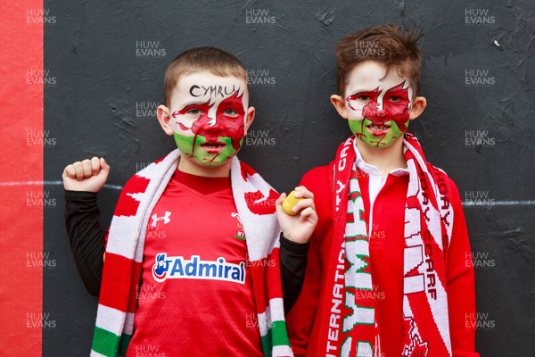 151125 - Wales v Japan - Quilter Nations Series - Wales fans before the match