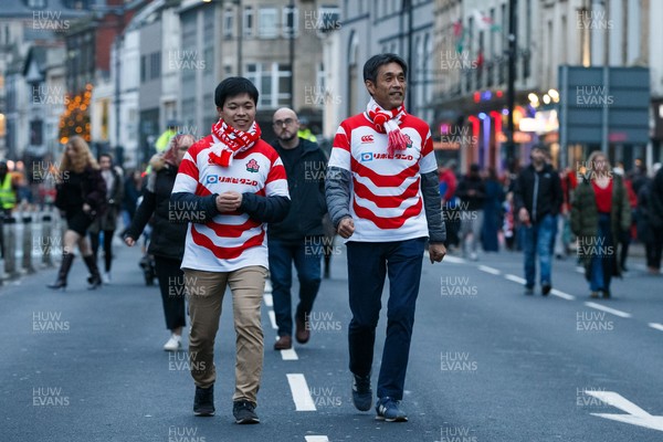 151125 - Wales v Japan - Quilter Nations Series - Japan fans outside the stadium before the match