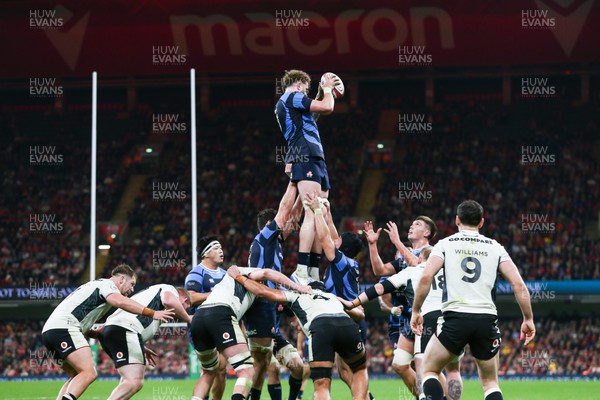 151125 - Wales v Japan - Quilter Nations Series - Warner Dearns of Japan wins a lineout