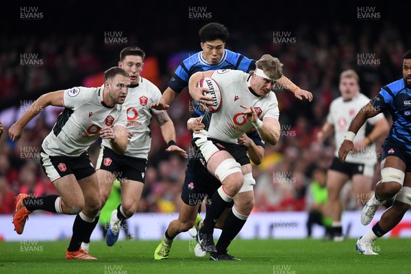 151125 - Wales v Japan - Quilter Nations Series - Aaron Wainwright of Wales