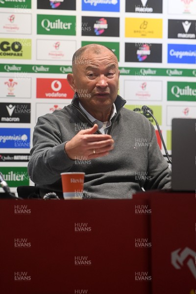 151125 - Wales v Japan - Quilter Nations Series - Eddie Jones, Japan Head Coach speaks in a press conference at full time