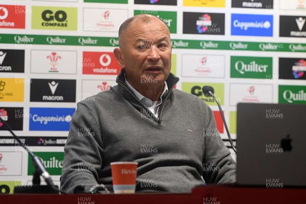 151125 - Wales v Japan - Quilter Nations Series - Eddie Jones, Japan Head Coach speaks in a press conference at full time