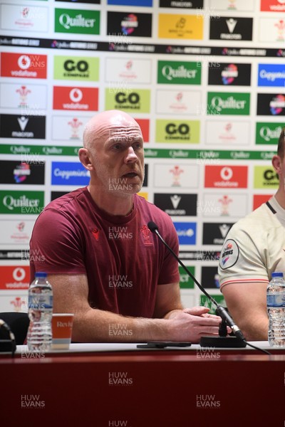 151125 - Wales v Japan - Quilter Nations Series - Steve Tandy, Wales Head Coach speaks in a press conference at full time