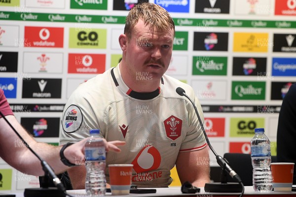 151125 - Wales v Japan - Quilter Nations Series - Dewi Lake of Wales speaks in a press conference at full time