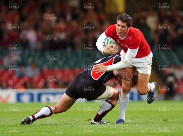 20.09.07 - Wales v Japan RWC 2007 Wales' James Hook tries to get through 