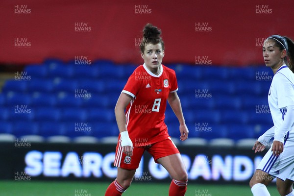 241117 Wales v Kazakhstan - FIFA Women's World Cup Qualifier -   Angharad James of Wales