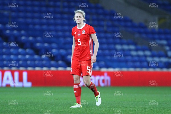 241117 Wales v Kazakhstan - FIFA Women's World Cup Qualifier -   Rhiannon Roberts of Wales 