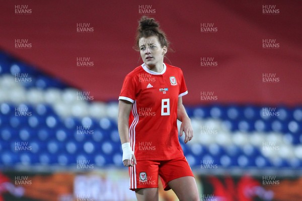 241117 Wales v Kazakhstan - FIFA Women's World Cup Qualifier -   Angharad James of Wales