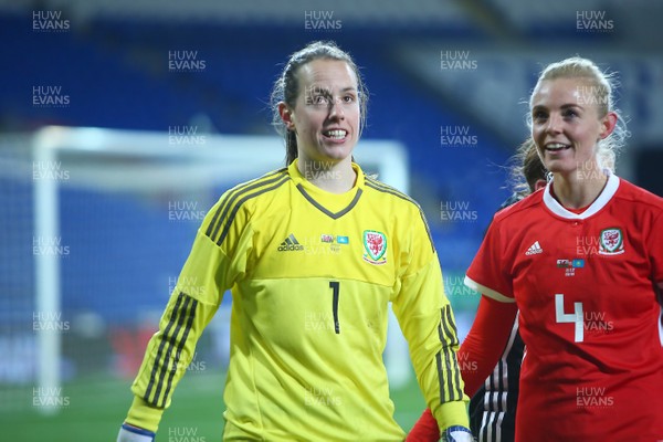 241117 Wales v Kazakhstan - FIFA Women's World Cup Qualifier -   Laura O'Sullivan of Wales 