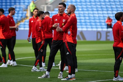 060625 - Wales v Liechtenstein - 2026 FIFA World Cup Qualifying - Kieffer Moore of Wales