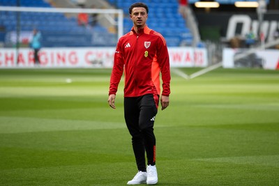 060625 - Wales v Liechtenstein - 2026 FIFA World Cup Qualifying - Ethan Ampadu of Wales