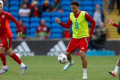 060625 - Wales v Liechtenstein - 2026 FIFA World Cup Qualifying - Ethan Ampadu of Wales