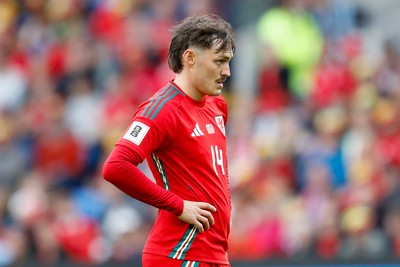 060625 - Wales v Liechtenstein - 2026 FIFA World Cup Qualifying - Connor Roberts of Wales