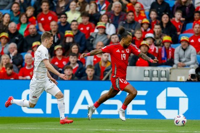 060625 - Wales v Liechtenstein - 2026 FIFA World Cup Qualifying - Sorba Thomas of Wales