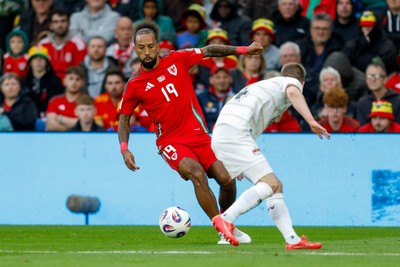 060625 - Wales v Liechtenstein - 2026 FIFA World Cup Qualifying - Sorba Thomas of Wales