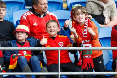 060625 - Wales v Liechtenstein - 2026 FIFA World Cup Qualifying - Wales fans during game 